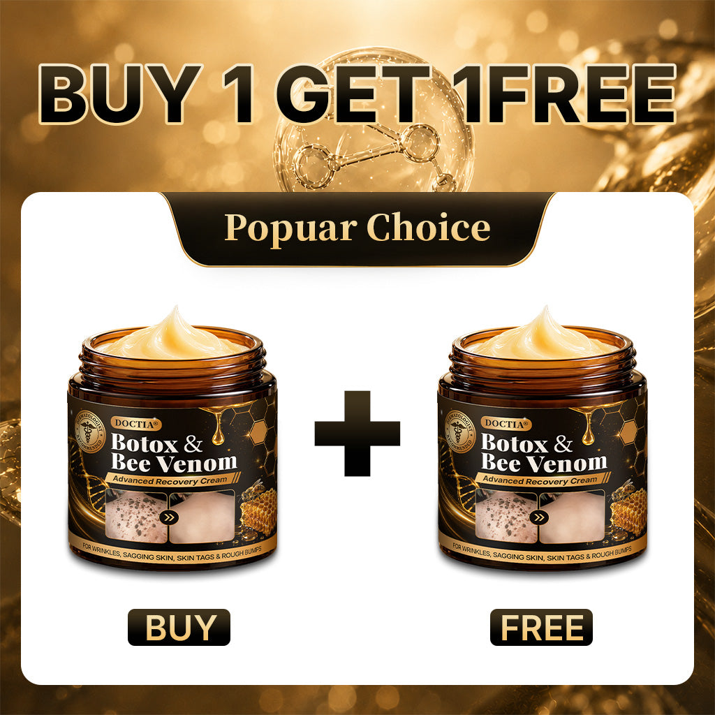 🛒 An additional 30% discount👑Made and Shipped from UK ✨🔥 DOCTIA® Botox & Bee Venom Advanced Recovery Cream—For Wrinkles, Sagging Skin, Skin Tags & Rough Bumps
