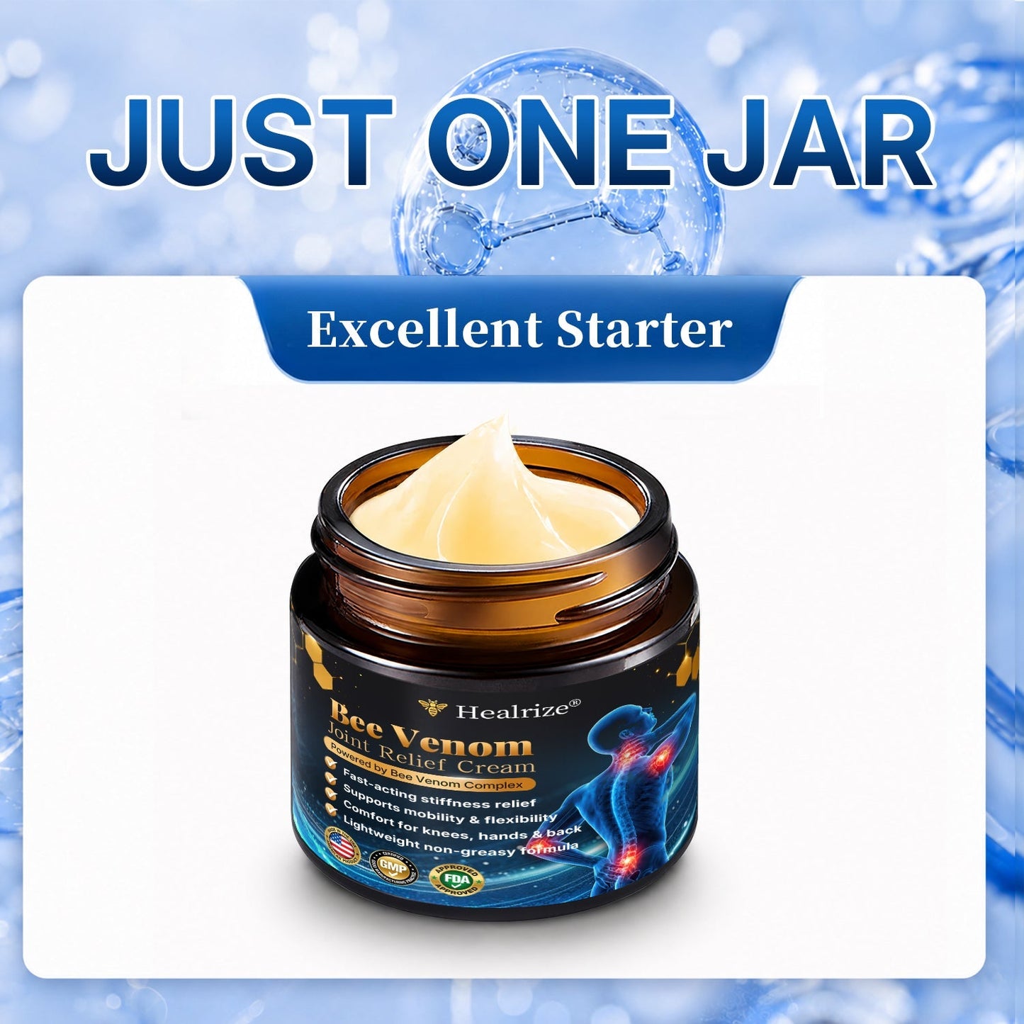 🛒 An additional 30% discount🎁Healrize® Bee Venom Joint Relief Cream 💞Fast-Acting Comfort for Stiff Knees, Hands, Back & Everyday Joint Discomfort.