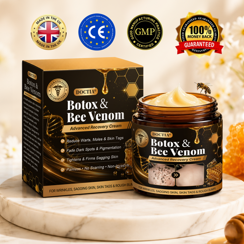 🛒 An additional 30% discount👑Made and Shipped from UK ✨🔥 DOCTIA® Botox & Bee Venom Advanced Recovery Cream—For Wrinkles, Sagging Skin, Skin Tags & Rough Bumps