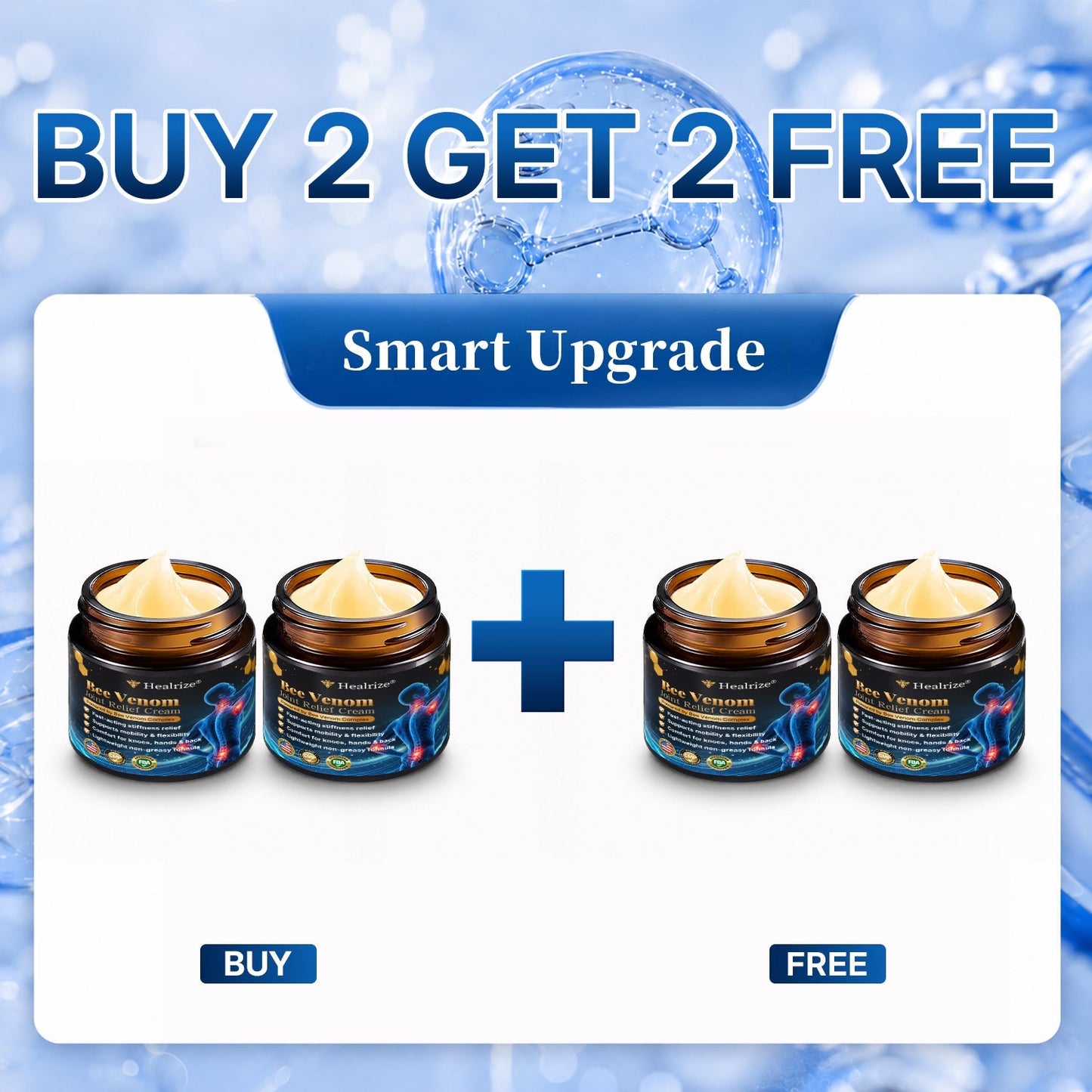 🛒 An additional 30% discount🎁Healrize® Bee Venom Joint Relief Cream 💞Fast-Acting Comfort for Stiff Knees, Hands, Back & Everyday Joint Discomfort.
