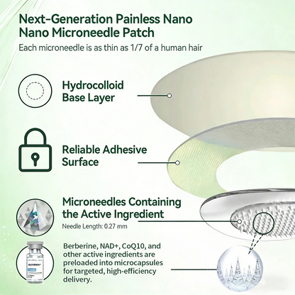 🍀New Arrival · Hot Seller | 𝐇𝐞𝐚𝐥𝐫𝐢𝐳𝐞®Moringa💟 Berberine × NAD⁺ 10-in-1 Nano Microneedle Patch (Just once daily, visible changes in 7 days) ✅ Supports weight management, loose skin, diabetes care, sleep apnea, joint comfort, and more🏆