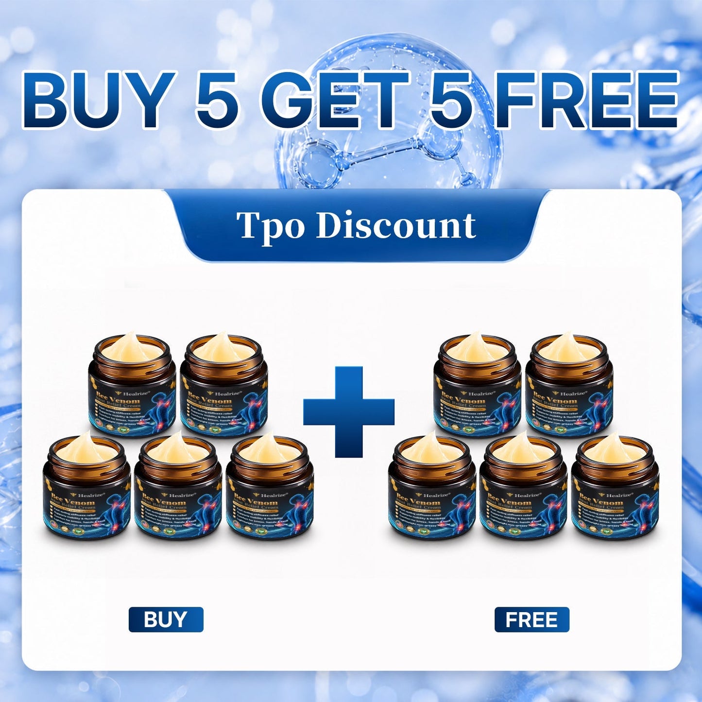 🛒 An additional 30% discount🎁Healrize® Bee Venom Joint Relief Cream 💞Fast-Acting Comfort for Stiff Knees, Hands, Back & Everyday Joint Discomfort.