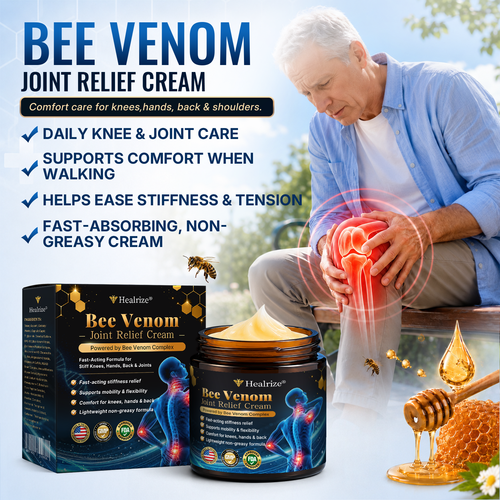 🛒 An additional 30% discount🎁Healrize® Bee Venom Joint Relief Cream 💞Fast-Acting Comfort for Stiff Knees, Hands, Back & Everyday Joint Discomfort.