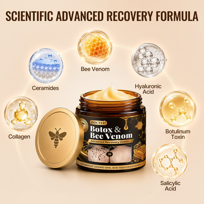 🛒 An additional 30% discount👑Made and Shipped from UK ✨🔥 DOCTIA® Botox & Bee Venom Advanced Recovery Cream—For Wrinkles, Sagging Skin, Skin Tags & Rough Bumps